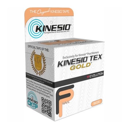 Fabrication Enterprises Kinesio Tex Gold FP Kinesiology Tape, 2" x 5.5 yds, Beige, 1 Roll 24-4870